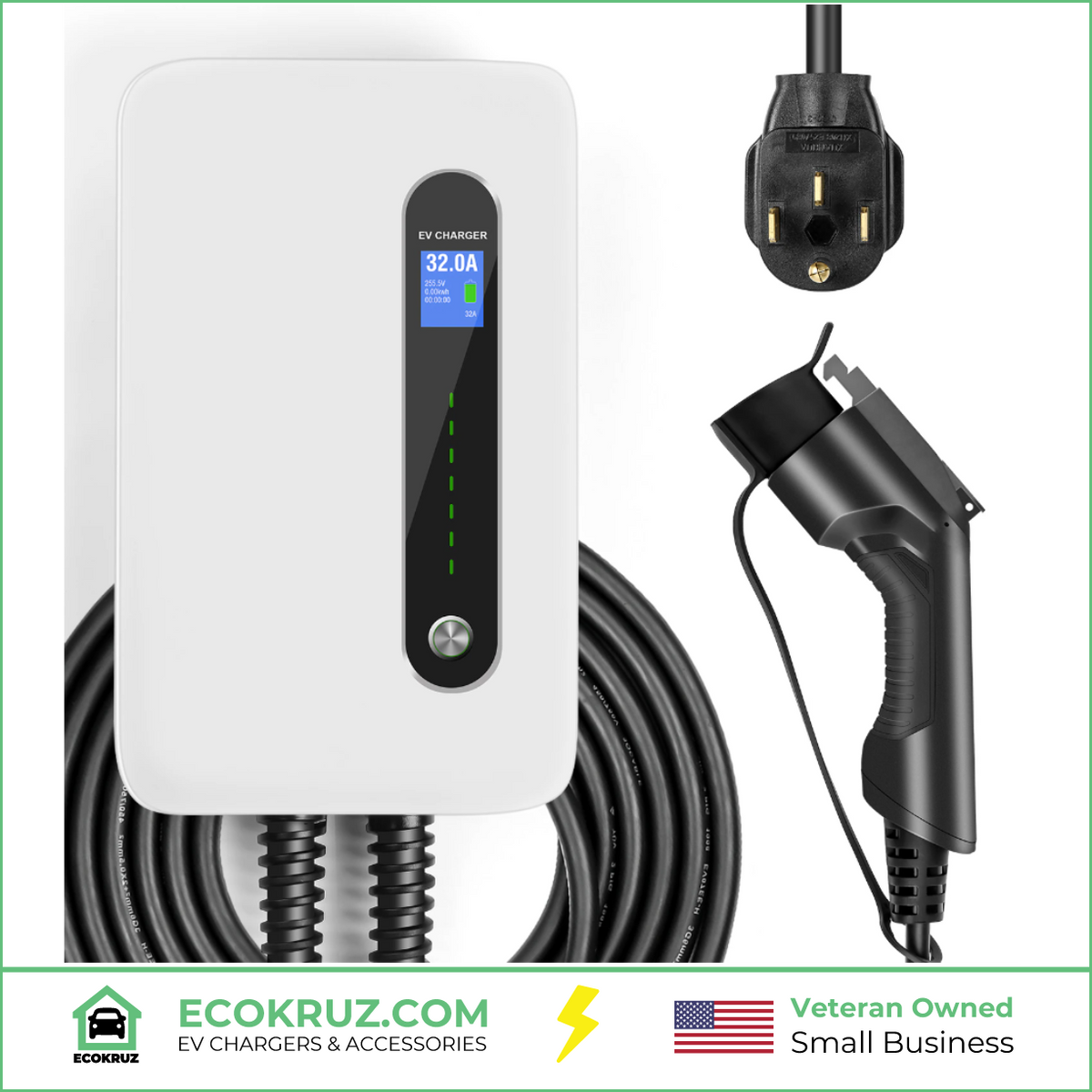 Type 1 Level 2 EV Charging Station Honda Clarity PHEV Wall Mounted Wal – EV  Chargers and Accessories