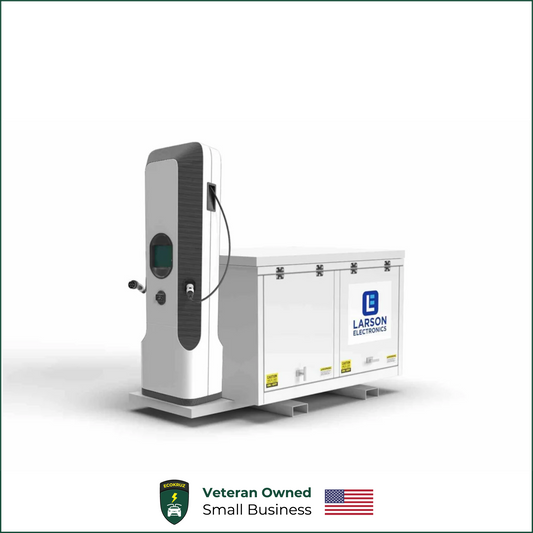 Larson Electric Temporary Electric Vehicle Charging Station w/ 30kW Diesel Generator - 240V 1-phase, (1) 80A Level 2 Charger - Skid Mount