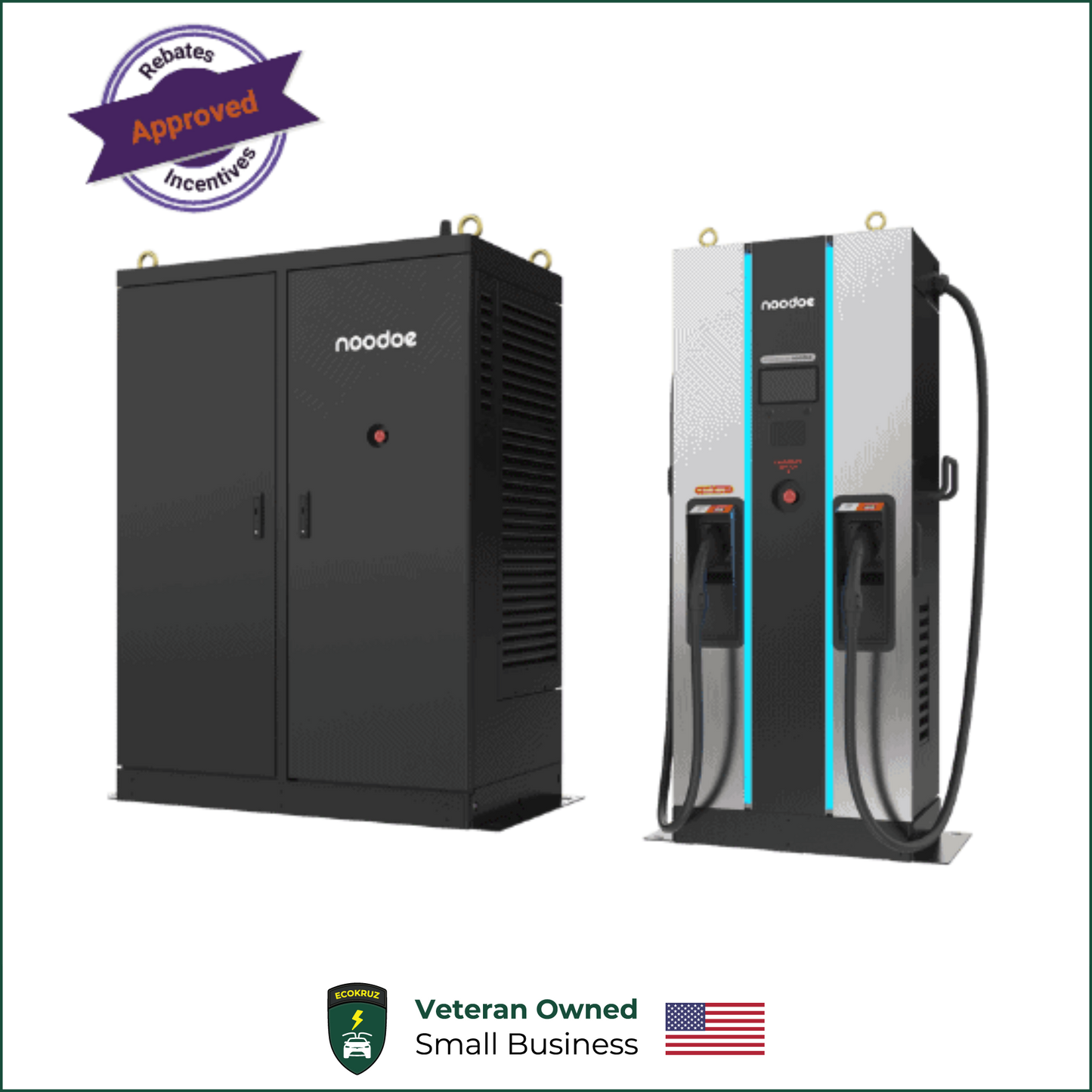 Noodoe DC360P 360kW Dual Port Level 3 DC Fast Charger Commercial Charging Station for EVs & Electric Semi Trucks