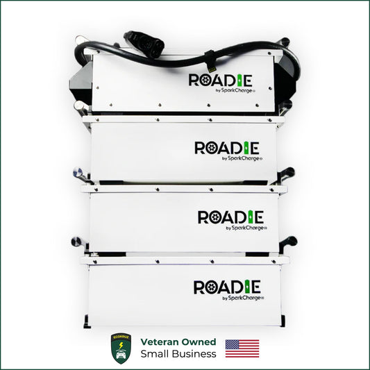 Sparkcharge Roadie Portable Mobile 20kw EV Charger 3.5kWh Battery per Pack upwards of 4 Pack