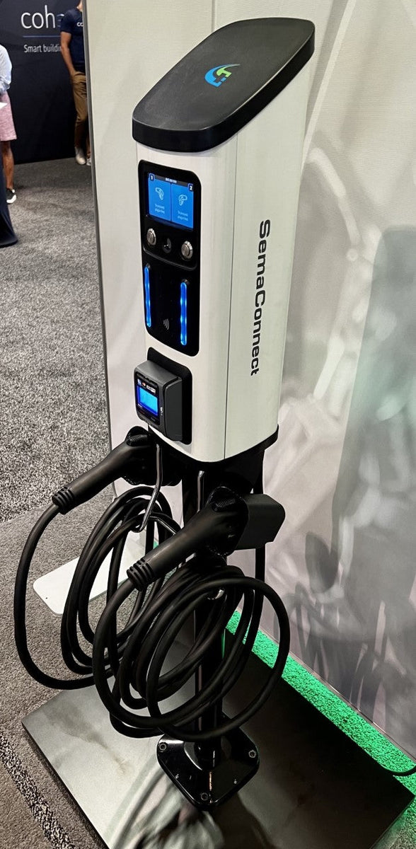 80A Commercial Dual EV Charging station, Dual CSE2 Level-2, RFID -  Cyberswitching