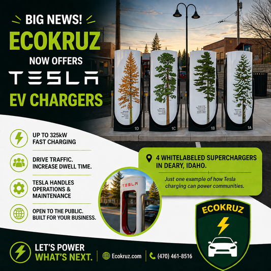 Ecokruz Provides Whitelabeled Tesla SuperChargers