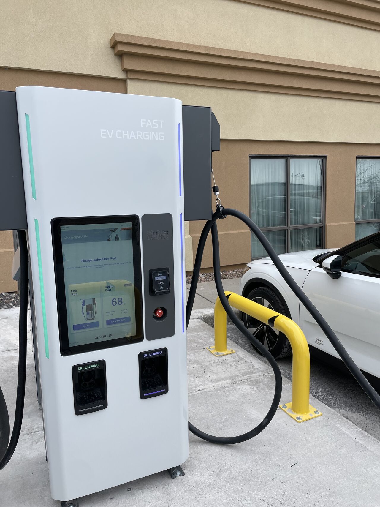 EVSIS 100kW DC Fast Charger Level 3 Charging Station with  24" Large Screen Monitor