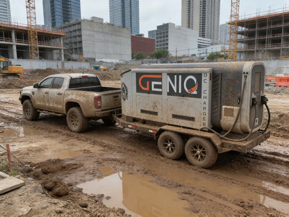GenIQ 180kw Diesel Portable Mobile DC Fast Charger Trailer Mounted