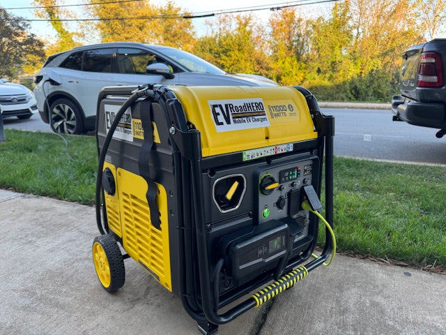 EV Road Hero Mobile Portable 9kW EV Charger Gas Generator 6.1 Gallons