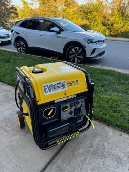 EV Road Hero Mobile Portable 9kW EV Charger Gas Generator 6.1 Gallons