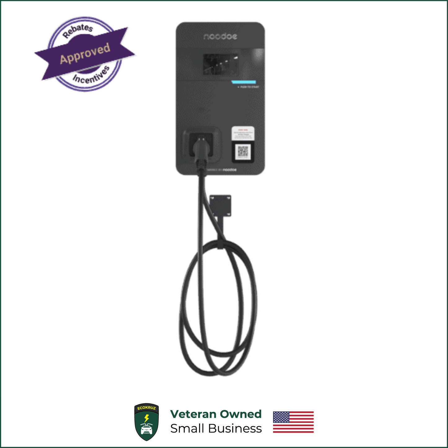 Noodoe AC11P 11.5kW Level 2 48A EV Charger Charging Station