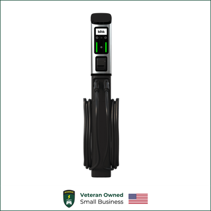 BLINK Series 8 (ISO Model) Level 2 Commercial EV Charging Station 80A Dual Port w/ One Year Full Service LTE Cloud & CC & Pedestal Bundle