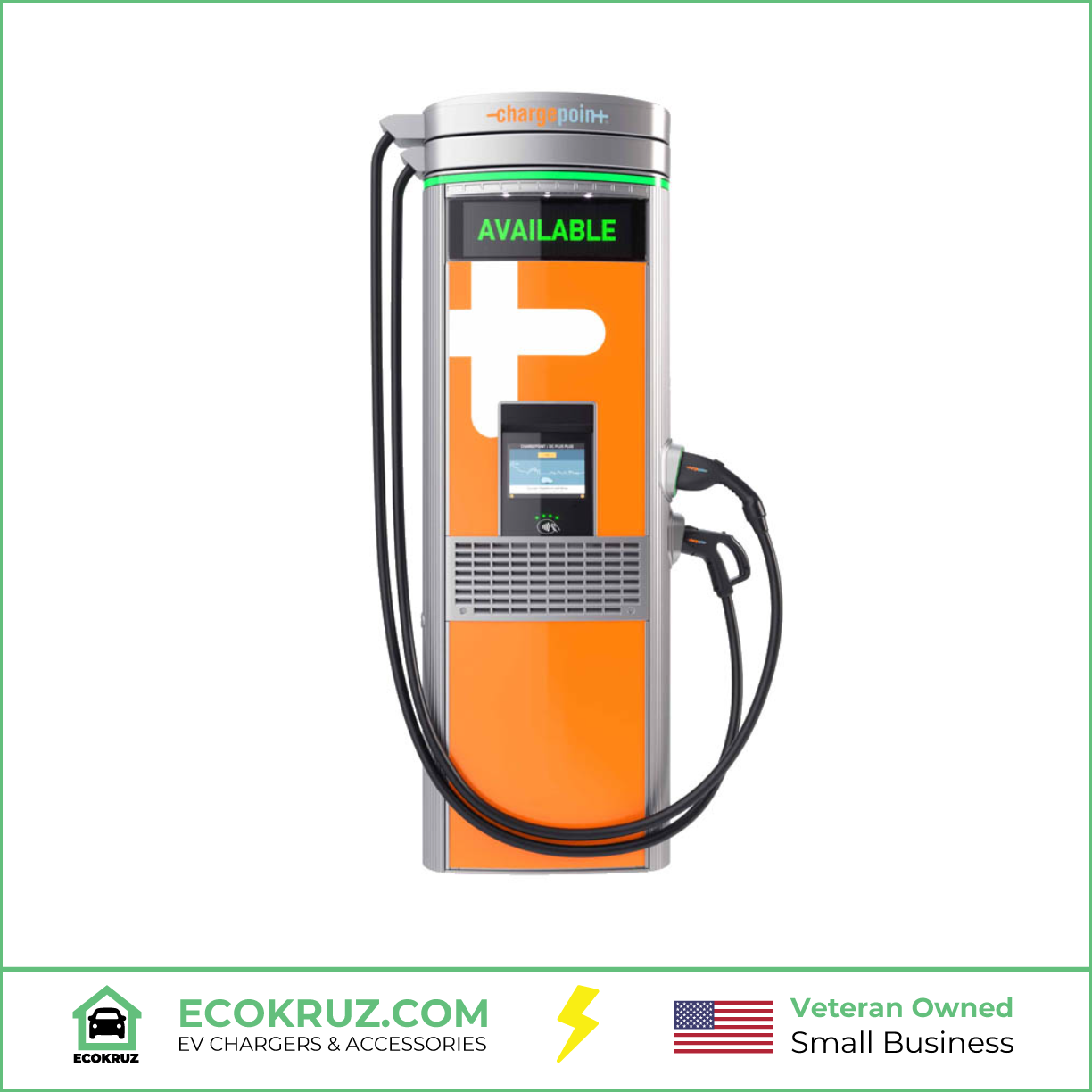 ChargePoint Express 250 EMV Chip Reader Bundle 62.5kW Level 3 DC Fast Charger Charging Station with CCS and CHAdeMO Cable