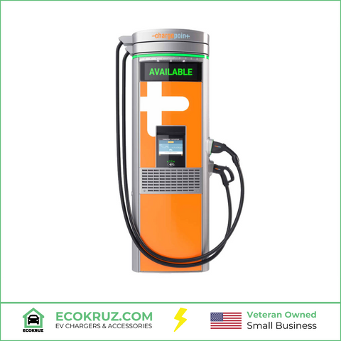 ChargePoint Express 250 CC Bundle 62.5kW Level 3 DC Fast Charger Charging Station with CCS and CHAdeMO Cable