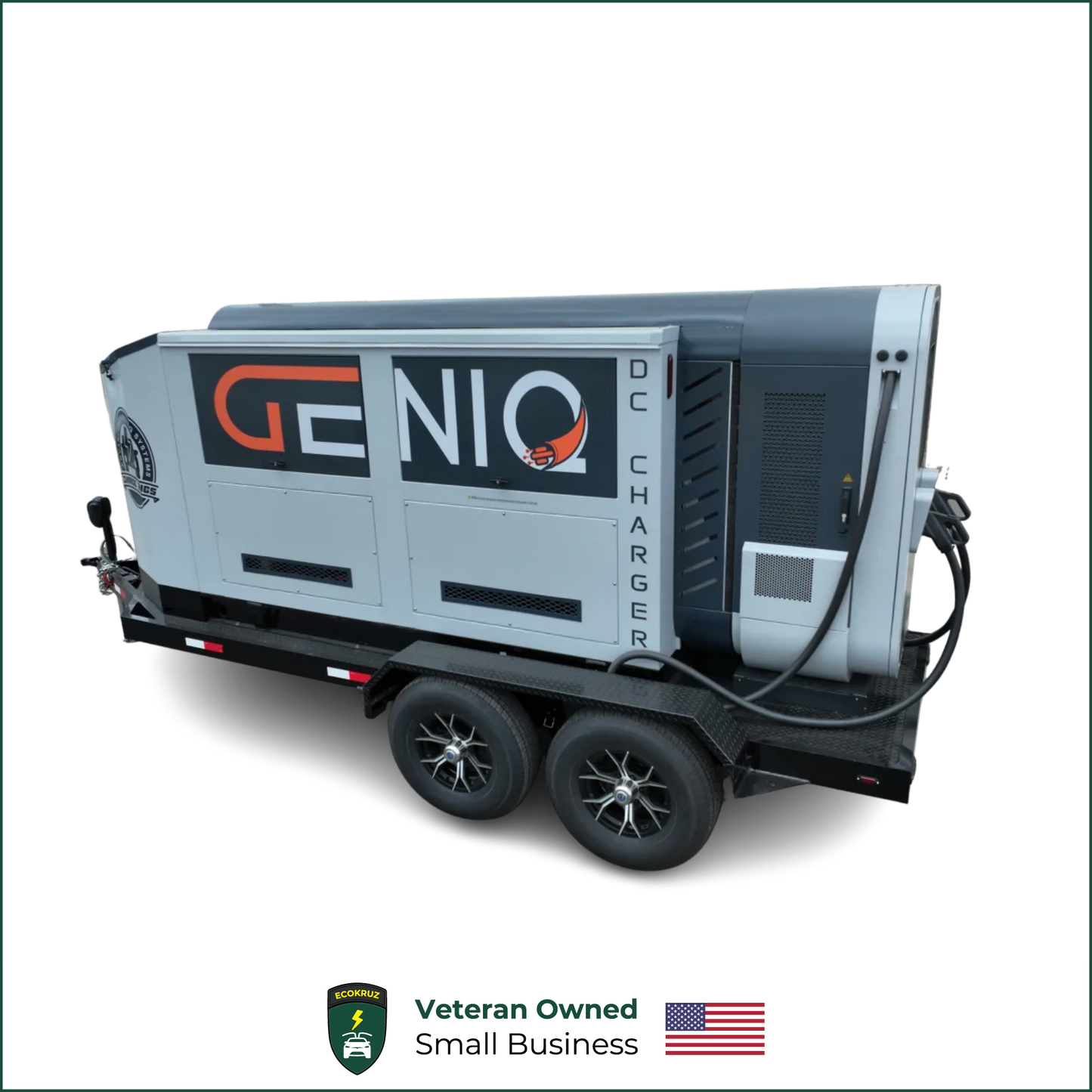 GenIQ 180kw Diesel Portable Mobile DC Fast Charger Trailer Mounted