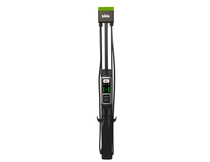BLINK Series 8 (ISO Model) Level 2 Commercial EV Charging Station 80A Dual Port w/ One Year Full Service LTE Cloud & CC & Pedestal Bundle