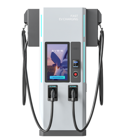 EVSIS 100kW DC Fast Charger Level 3 Charging Station with  24" Large Screen Monitor