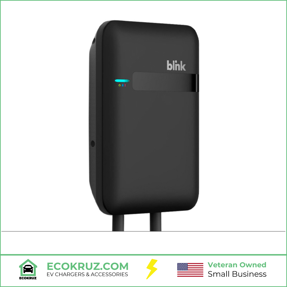 VW e-Golf BLINK HQ 150 32A 240V 7.68kW Residential EV Charger Charging Station Wallbox NEMA 6-50 25ft Cable