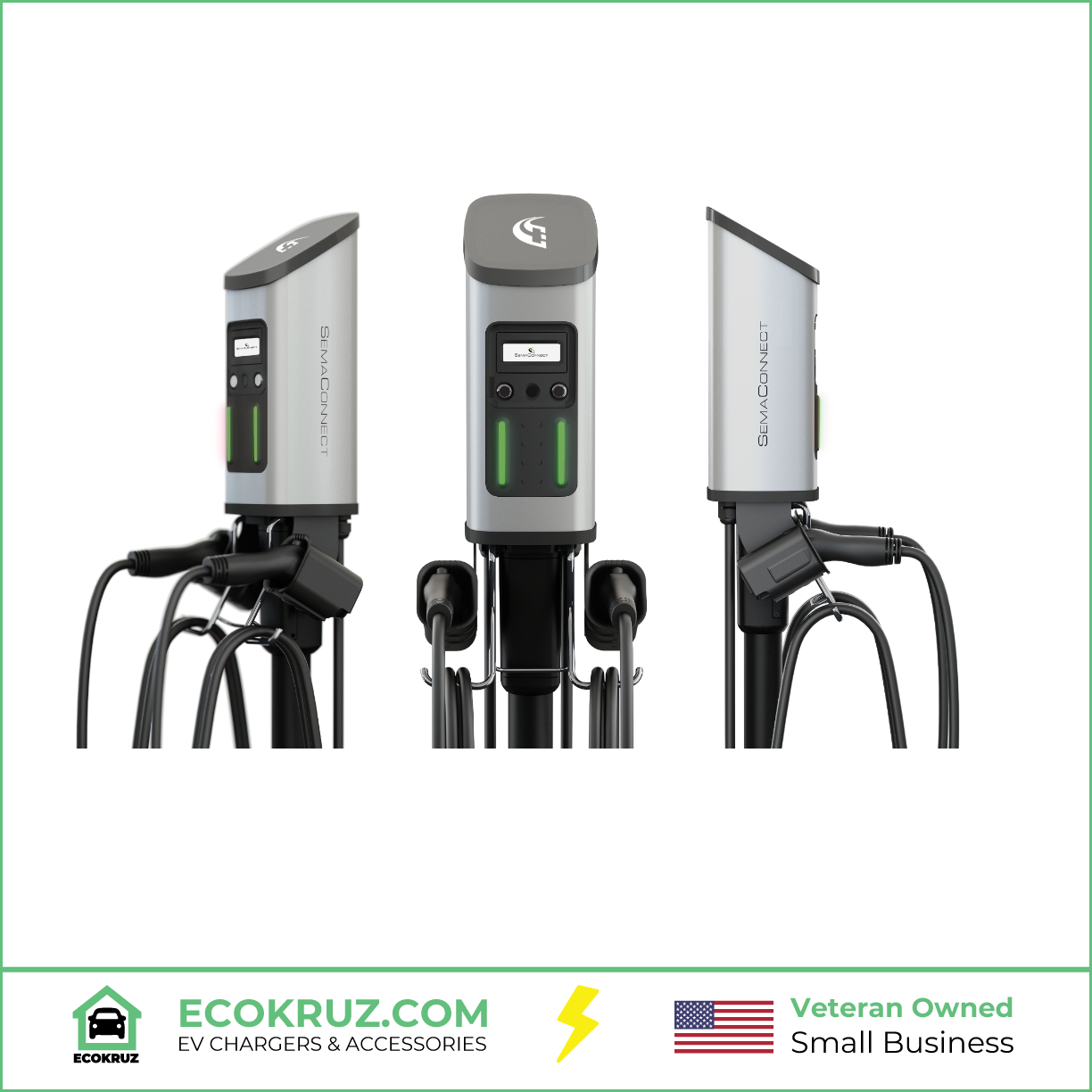 BLINK Series 7 Level 2 Commercial Smart EV Charging Station w/ One Year Full Service (Wall Mount) 48A or 80A