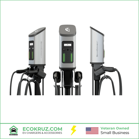 SemaConnect Series 7 Level 2 Commercial Smart EV Charging Station w/ One Year Full Service (with Pedestal)