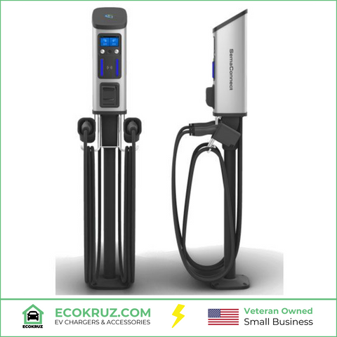 SemaConnect Series 8 Level 2 Commercial Smart EV Charging Station w/ One Year Full Service & CC (Wall Mount)