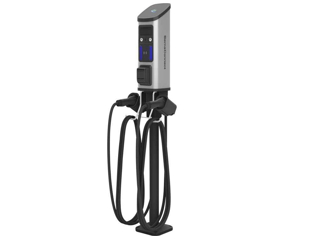 BLINK Series 8+ Level 2 Commercial Smart EV Charging Station 80A w/ One Year Full Service LTE Cloud & CC Bundle